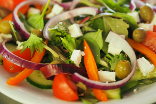 Freshly tossed salad